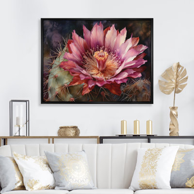 «Rylind Pink Green Cactus Beauty III», reproduction sur toile