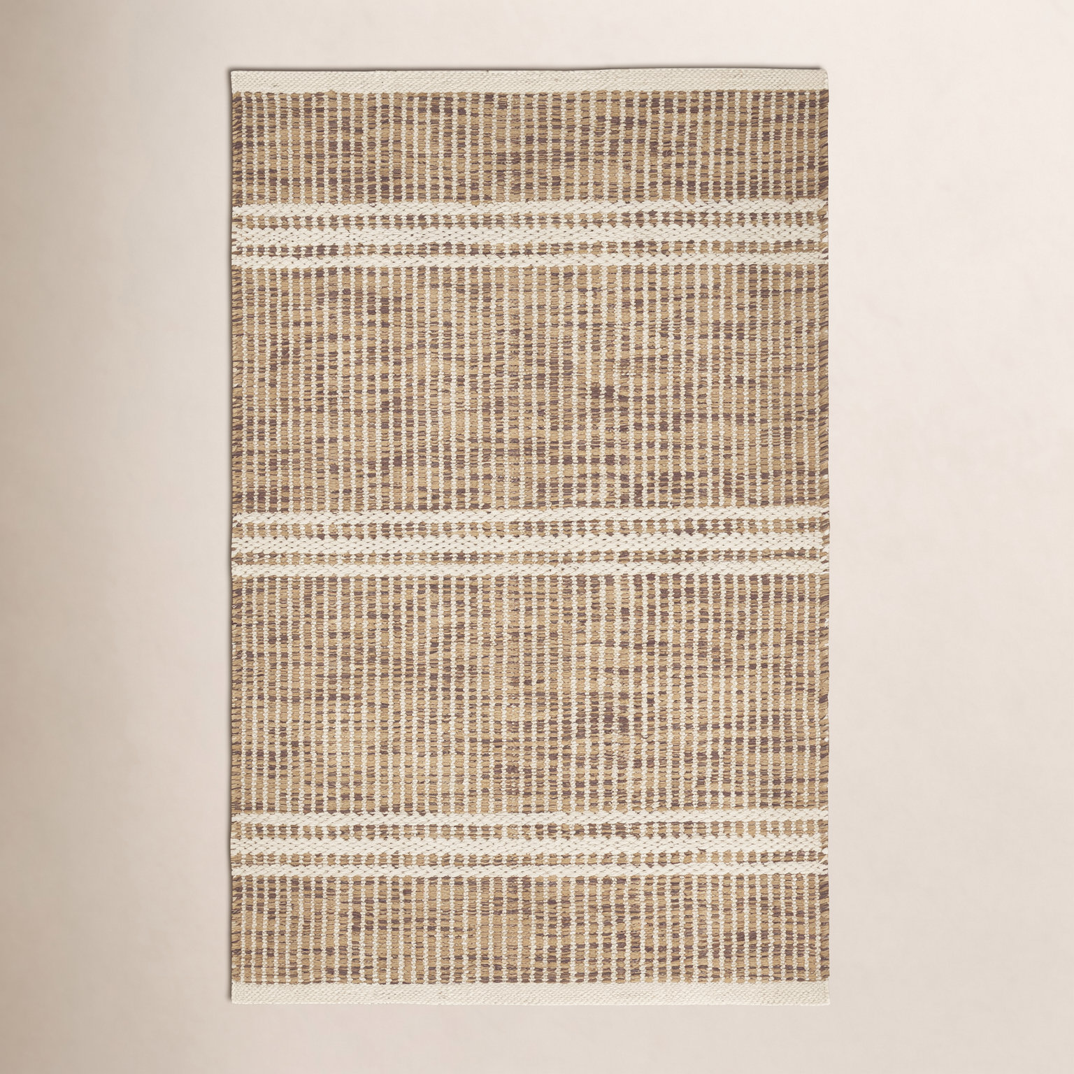 Malta Handmade Rug, Natural, Rectangle 4' x 6'