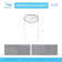 Streamline Resin Circular Pedestal Bathroom Sink with Overflow