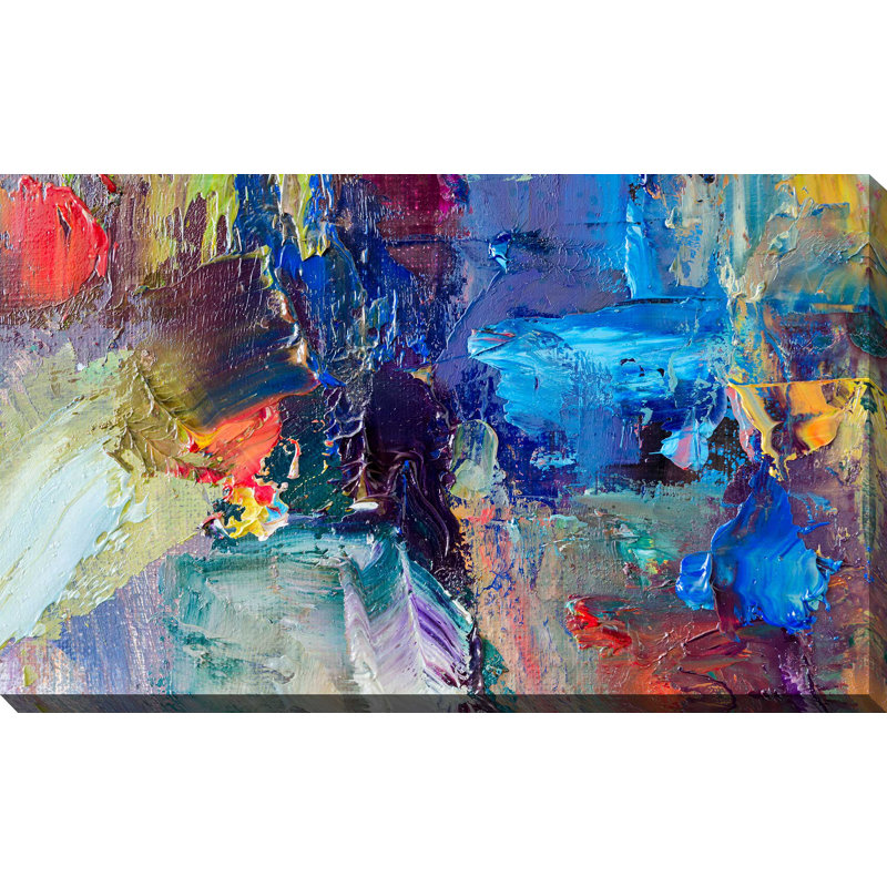 «Deep Thought», reproduction de peinture acrylique sur toile tendue, H 28 po x l 48 po x P 1,5 po