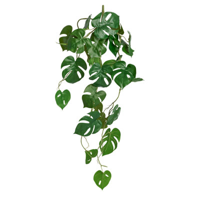 33 po Faux feuilles suspendues Monstera