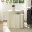 Ensemble de table d'appoint 2 pièces, table basse en fibre de verre Wavy Edges Design pour salon, chambre à coucher, table de bout moderne pour appartement