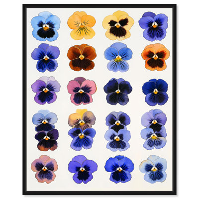 Impression sur toile Pansy Patch Grid IV par Art Remedy
