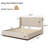 Madiyson Tufted Upholstered Platform Bed-412460808-412460810