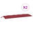 Garden Bench Cushion Set of 2 Wine Red Outdoor Patio Seating Pads-1921456681-1921456696