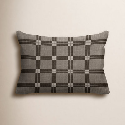 Plaid Indoor/Outdoor Lumbar Throw Pillow