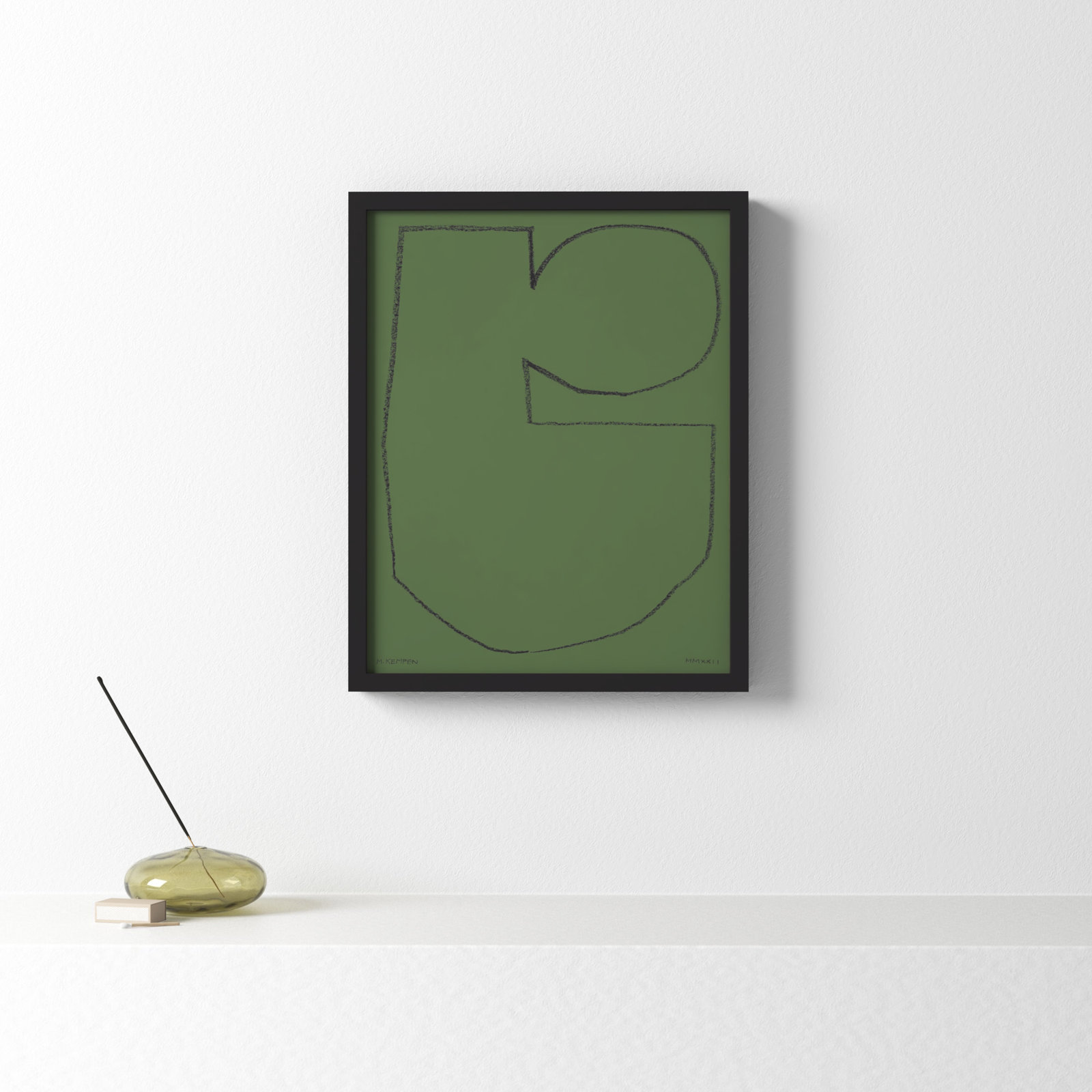 Forest 2 by Michael Kempen, Black Framed, 16" W x 20" H