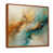 Toile avec cadre flottant brun