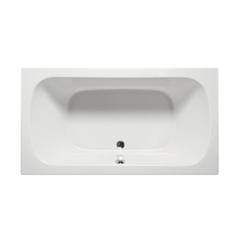 Jacksonville 72" x 36" Drop In/Undermount Soaking Acrylic Bathtub, White