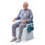 Commode de chevet, toilette de commode de sécurité améliorée pour personnes âgées et handicapées, fauteuil pour adultes avec accoudoirs détachables, siège d'une largeur de 16,3 po, commode de chevet robuste de 500 lb pour les personnes âgées