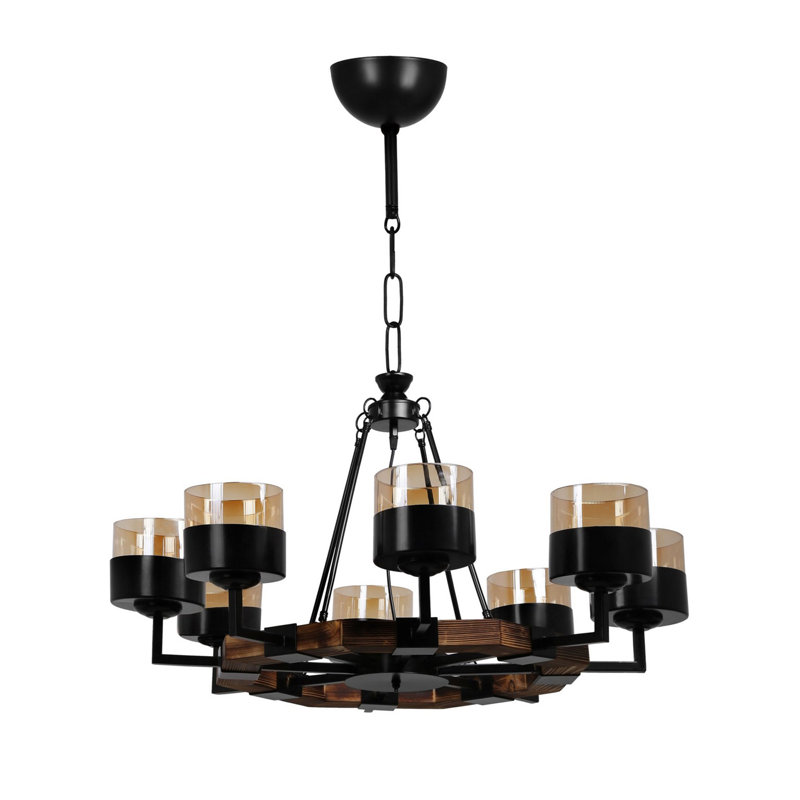 Fentress 8 - Light Shaded Chandelier