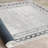 Luxurious Cotton Area Rug, 2.6 x 9.8 Feet | 100% Cotton, 1200 gr/m² | Pile Height: 0.4 in, Total Thickness: 0.3 in | Antibacterial, Non-Slip PVC Underside, Machine Washable | Elegant Cream, Grey, and Black Design-112936302