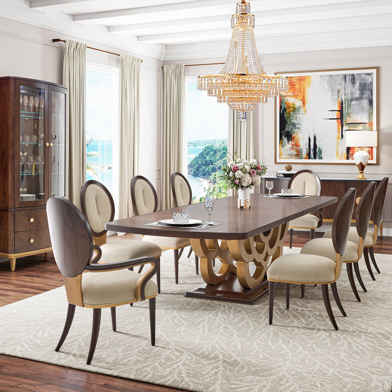 Camellia Field 9 - Piece Dining Set