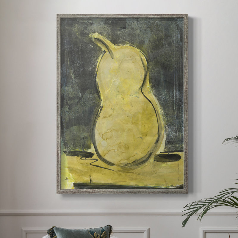 «Urban Pear I», reproduction encadrée - bois massif, H 11 po x l 9 po