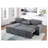 TERRITORY LIGHT GREY PULL OUT SOFA BED