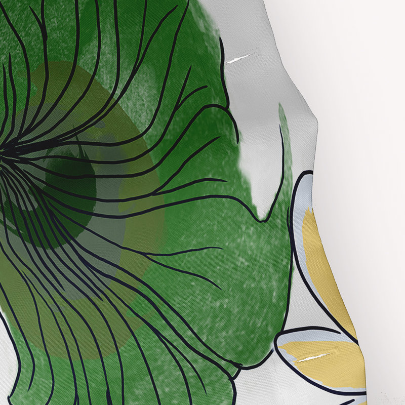 Lotokoi Shower Curtain, Green