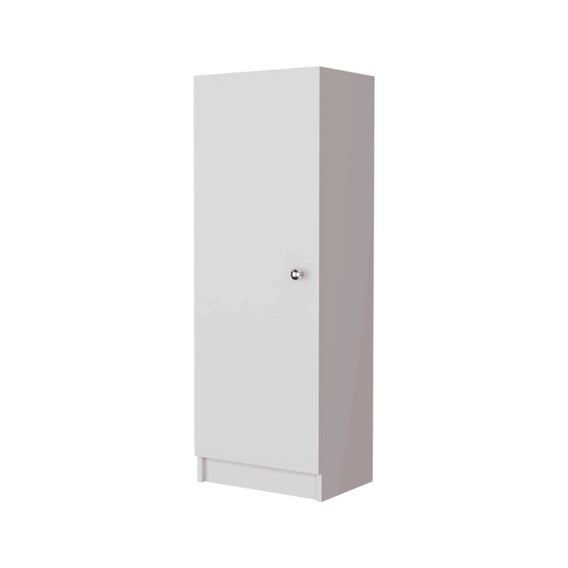 Garde-manger à une porte, quatre tablettes, Blanc