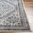 Rectangle Gibraltar Oriental Machine Woven Polypropylene/Polyester Area Rug in Light Gray/Blue-1686388665