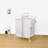 Large Capacity 110L Laundry Hamper, 2 White Cloth Basket With Lid And Sorting Cards For Clothes & Storage Bin Hamper Lid, Storage,