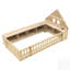 Lit en bois avec tête de lit en forme de maison, rangement, DEL, USB et prises de courant-1559150121