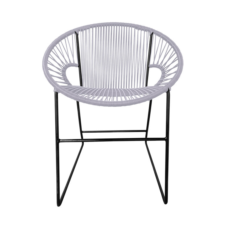 Chaise de patio Puerto, Transparent/noir