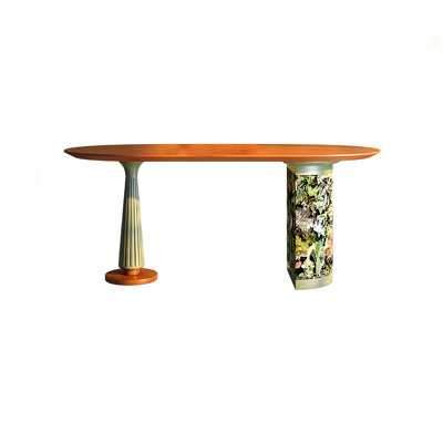 70.87"Fresh Vintage Solid Ash Oval Dining Table