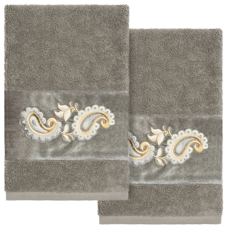  100% Turkish Cotton Hand Towel, Dark Gray