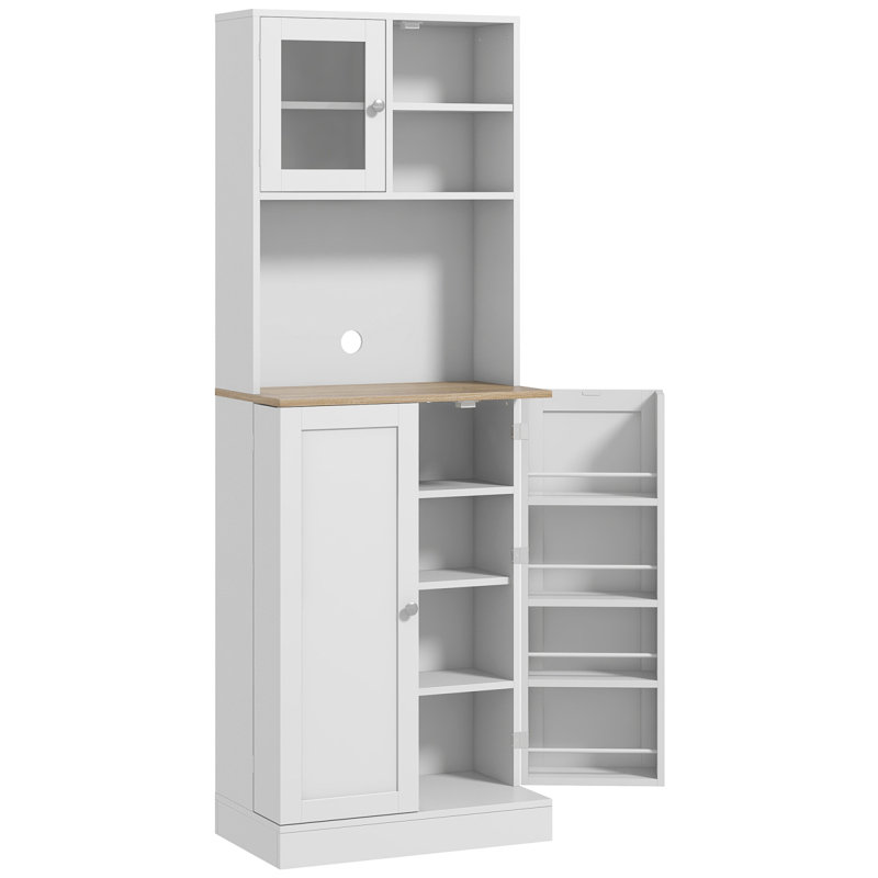 Armoire de garde-manger, armoire de rangement de cuisine, armoire blanche