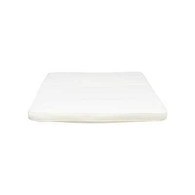 Coussin de chaise longue d'extérieur crème - Coussin de patio imperméable avec housse à fermeture à glissière pour jardin et terrasse