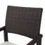 Ensemble de 2 chaises de jardin d'extérieur style campagne moderne