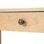 Console rustique avec coins arrondis pour la sécurité, table d'entrée avec 3 tiroirs dissimulés, table de canapé robuste avec des pieds épais pour le couloir et le salon (chêne clair), table-301981745
