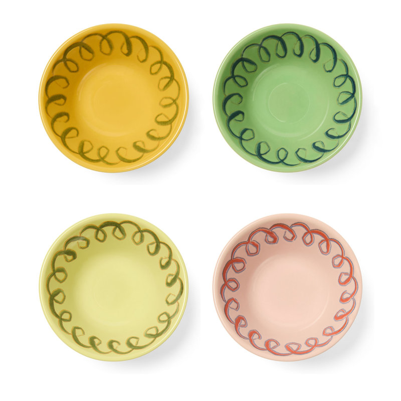 Amalfi Berry Bowl - Pink - 4.5", Mustard