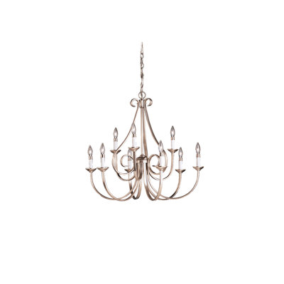 Dover 9 - Light Dimmable Tiered Chandelier
