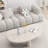 Jerimah End Table，"Contemporary Cream Accent Table - Organic Irregular Shape, Soft-Edged Sofa Table for Cozy Spaces, Neutral Tone Wabi-Sabi Home Decor"