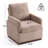 Boucle  Upholstered Accent Chair Wing Back Armchair With Solid Wood Base-1949961083