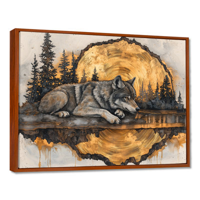 «Geshia Wolf Guardian Of The Forest II», art mural sur toile loup