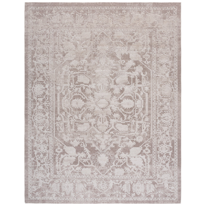 Calidia Oriental Beige/Cream Area Rug, Rectangle 8' x 10'