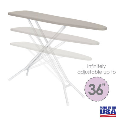 Seymour Home Products Adjustable Height 4 to Leg Ironing Board with Perforated Top
