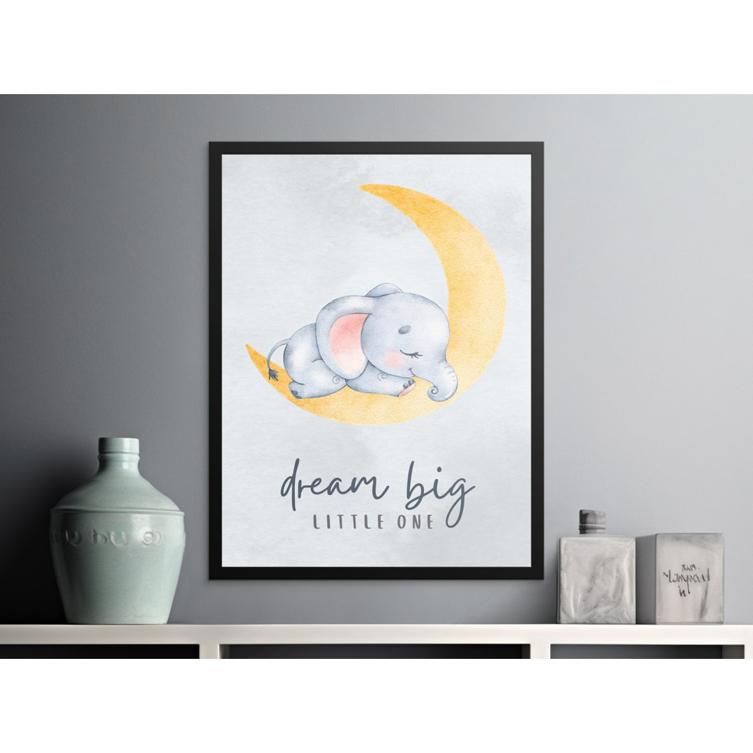 Nursery Wall Art Black Framed Poster