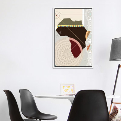 Afroville 1 Piece Wall Art on Canvas