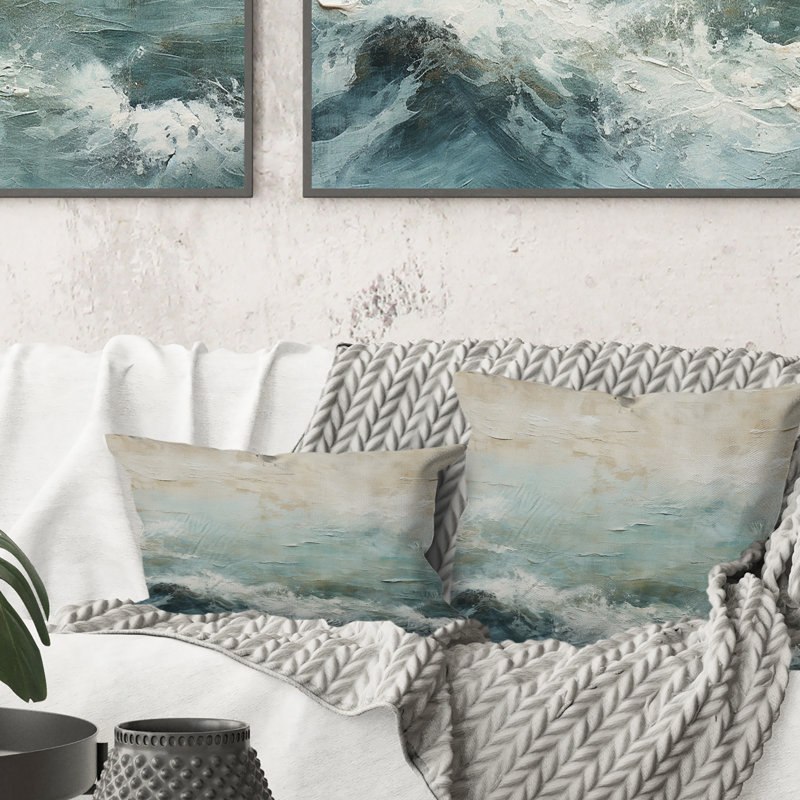 Coussin moderne Modern Coastal
