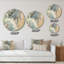 Gris Tender liquide Art I - art mural moderne en métal rond-68851219