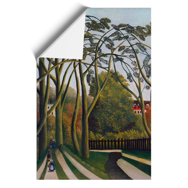 The Banks Of The Bievre by Henri Rousseau - No Frame Painting, 59cm H x 42cm W x 0.1cm D