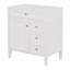 Meuble-lavabo de salle de bain 30 po sans lavabo supérieur, armoire de rangement moderne avec 2 tiroirs et un tiroir basculant-130836434