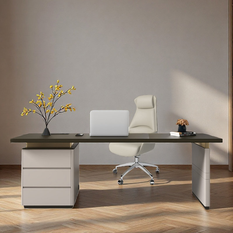 Bureau, bureau simple, piano, finition laquée, H 29,53 po x l 70,87 po x P 27,56 po