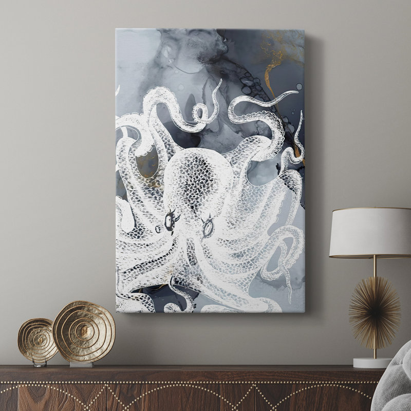 Octopus Ink II - galerie sur mesure Cavas, H 18 po x l 12 po