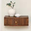 Tablettes murales en bois massif Emblyn