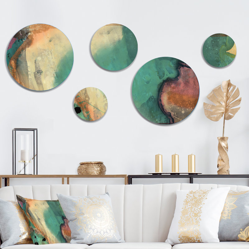Abstract Wall Decor on Metal
