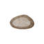 Table basse ovale dorée