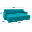 Canapé-lit modulaire réversible en forme de L, canapé-lit modulaire en velours avec méridienne de rangement et canapé-lit convertible-150750402-150750404